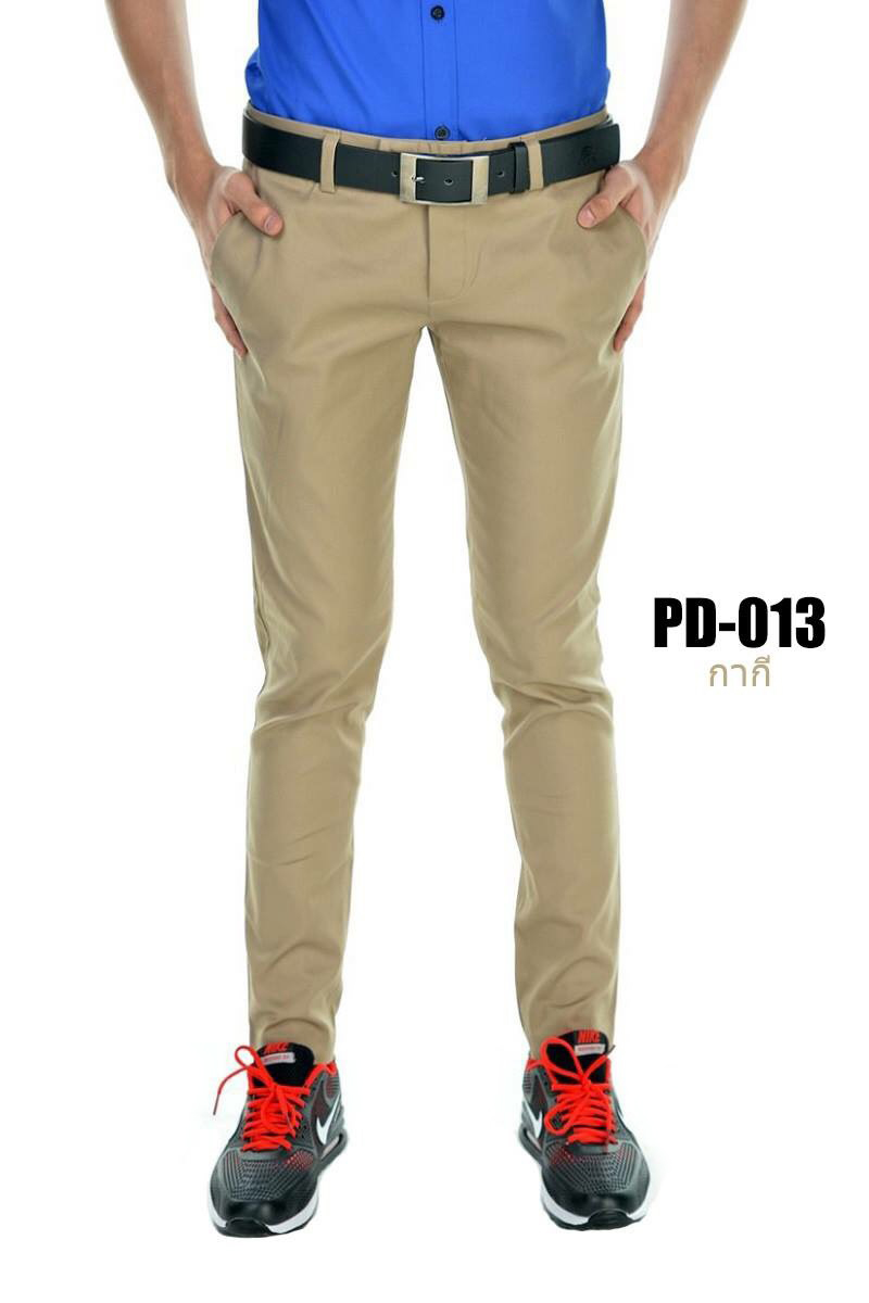 กางเกงขายาว รุ่น PD-013 (สีกากี)