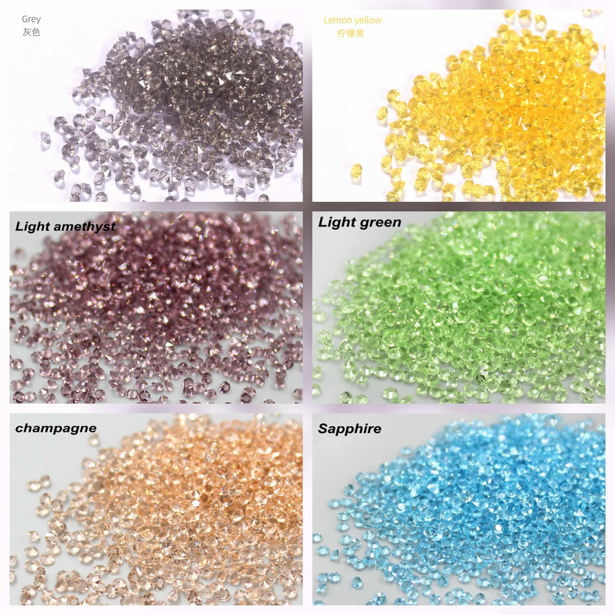 คริสตัลเล็บ เพชรติดเล็บ ขนาด2.2mm หลากสี สำหรับตกแต่งเล็บ เพ้นท์เล็บ DIY Nail Decoration