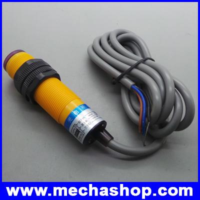 โฟโต้อิเล็กทริคเซนเซอร์ โฟโต้สวิตซ์เซนเซอร์ Photoelectric switch sensor 7-30cm E18-BO3N1 NPN NO แรงดัน 6-36Vdc 300mA