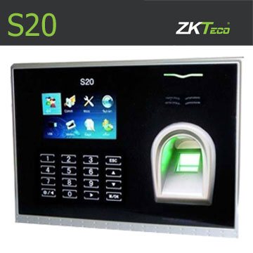 เครื่องสแกนลายนิ้วมือ บันทึกเวลาทำงาน ZK S20