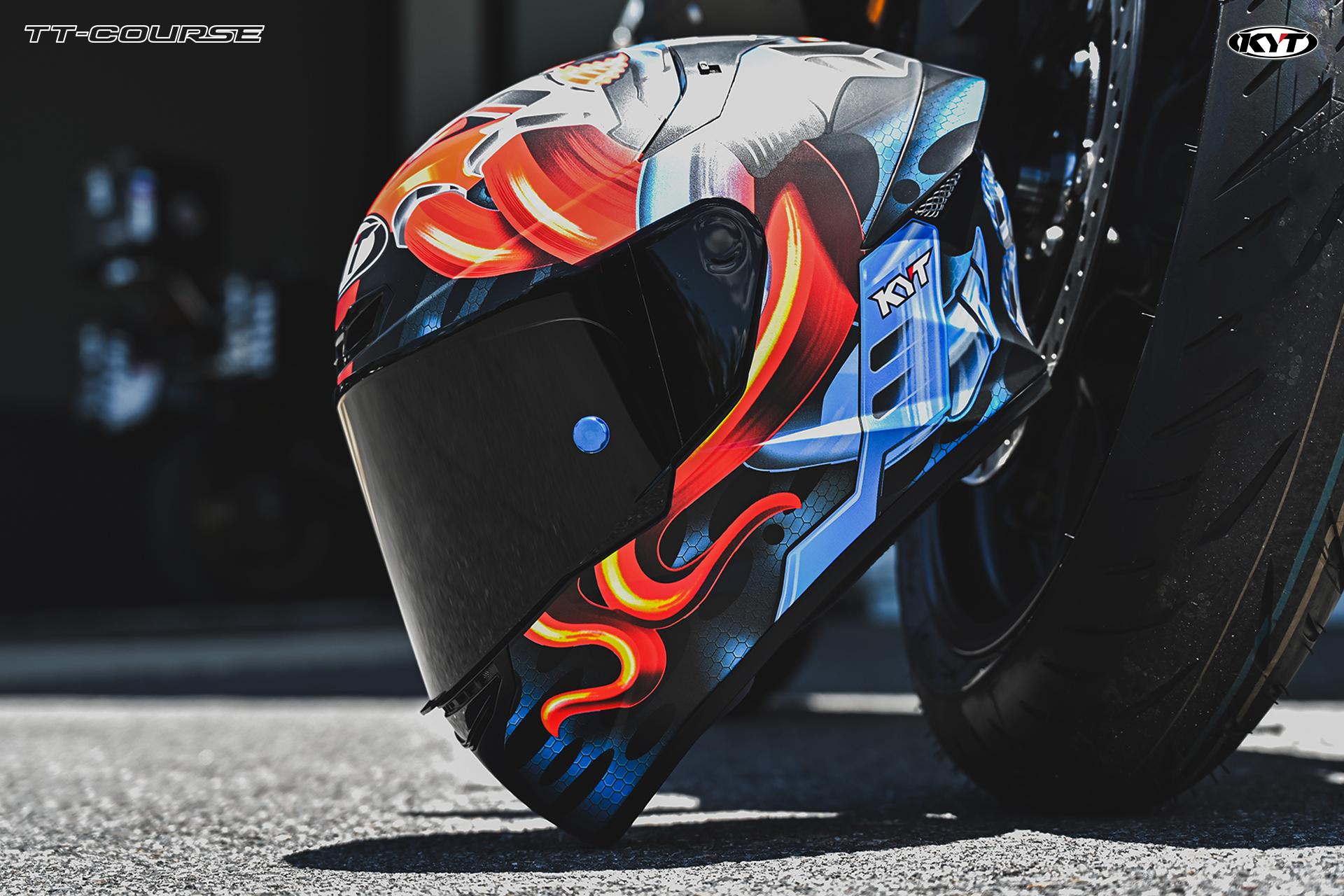 KYT รุ่น TT-Course ลายแข่ง MAGNET MATT Replica