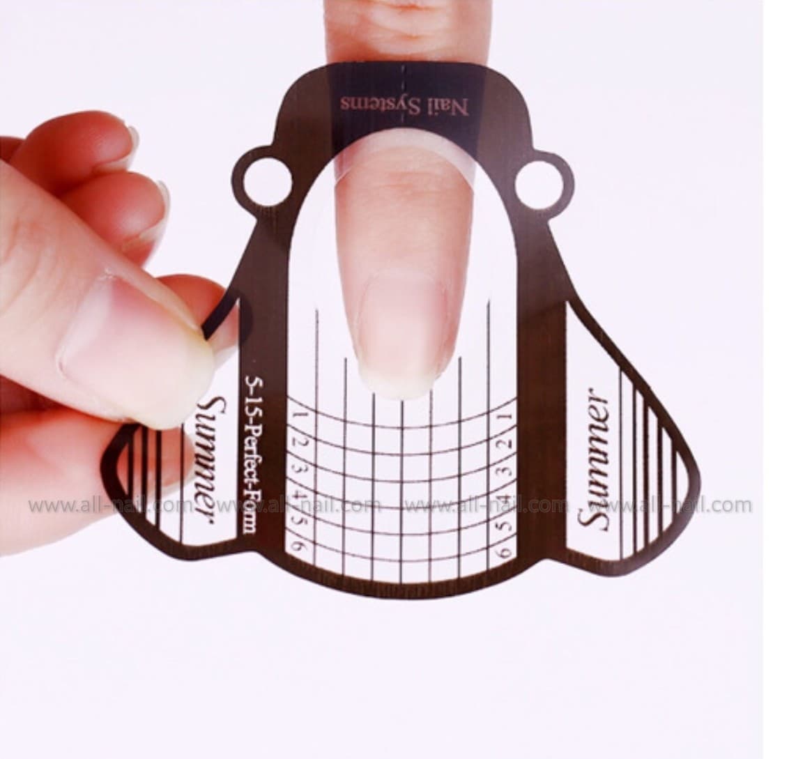 ฟอร์มต่อเล็บพลาสติกใส