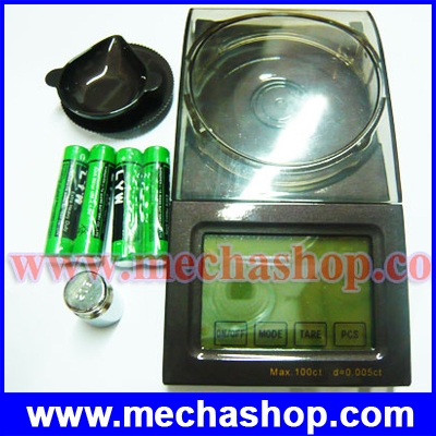 เครื่องชั่งดิจิตอลสามตำแหน่ง เครื่องชั่งความละเอียดสูง Perfect 100ct/0.005ct Digital Jewelry Scale