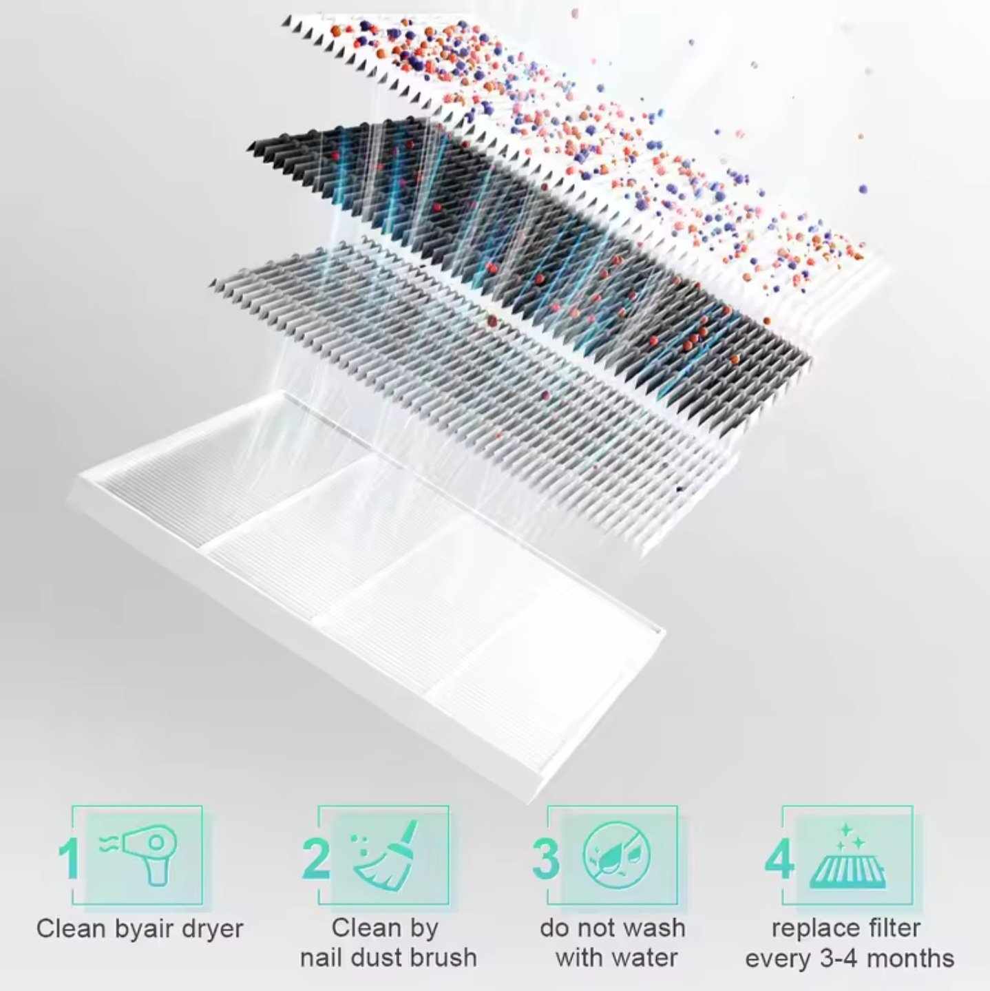 เครื่องดูดฝุ่นเล็บ L ́UGX LG622 มีแบตในตัว ของแท้100%