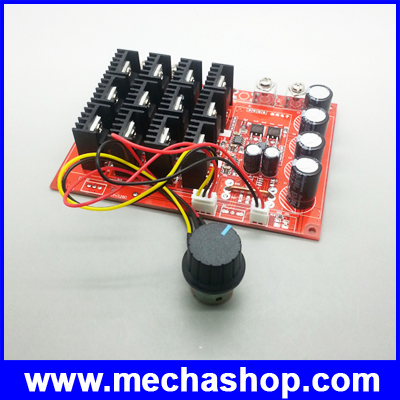ดิมเมอร์ ควบคุมความเร็วมอเตอร์ดีซี DC10-50v 3000W 60A DC Motor Speed Control PWM HHO RC Controller