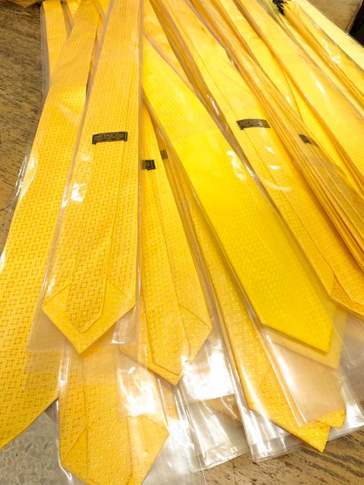 สั่งตัด เนกไท ผ้าไหมยกดอกลูกแก้วสีพื้น ขั้นต่ำ 40เส้น รหัส CUT-ST005