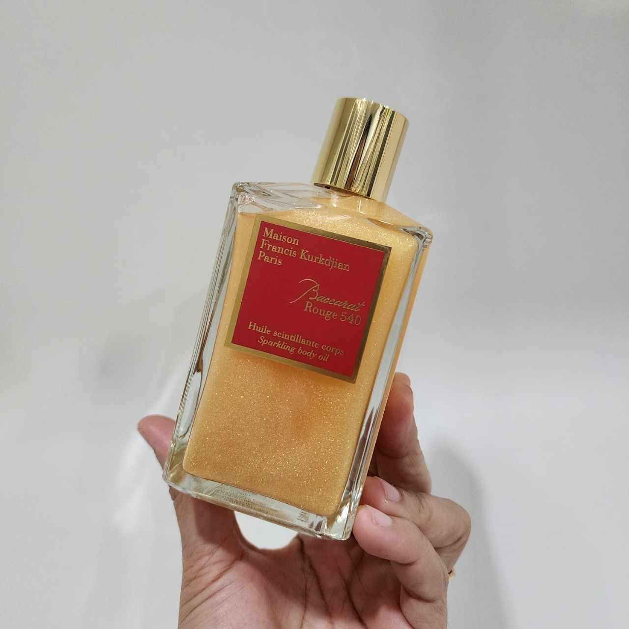 แบ่งขาย MFK BR 540 Huile scintillante corps Sparkling body oil