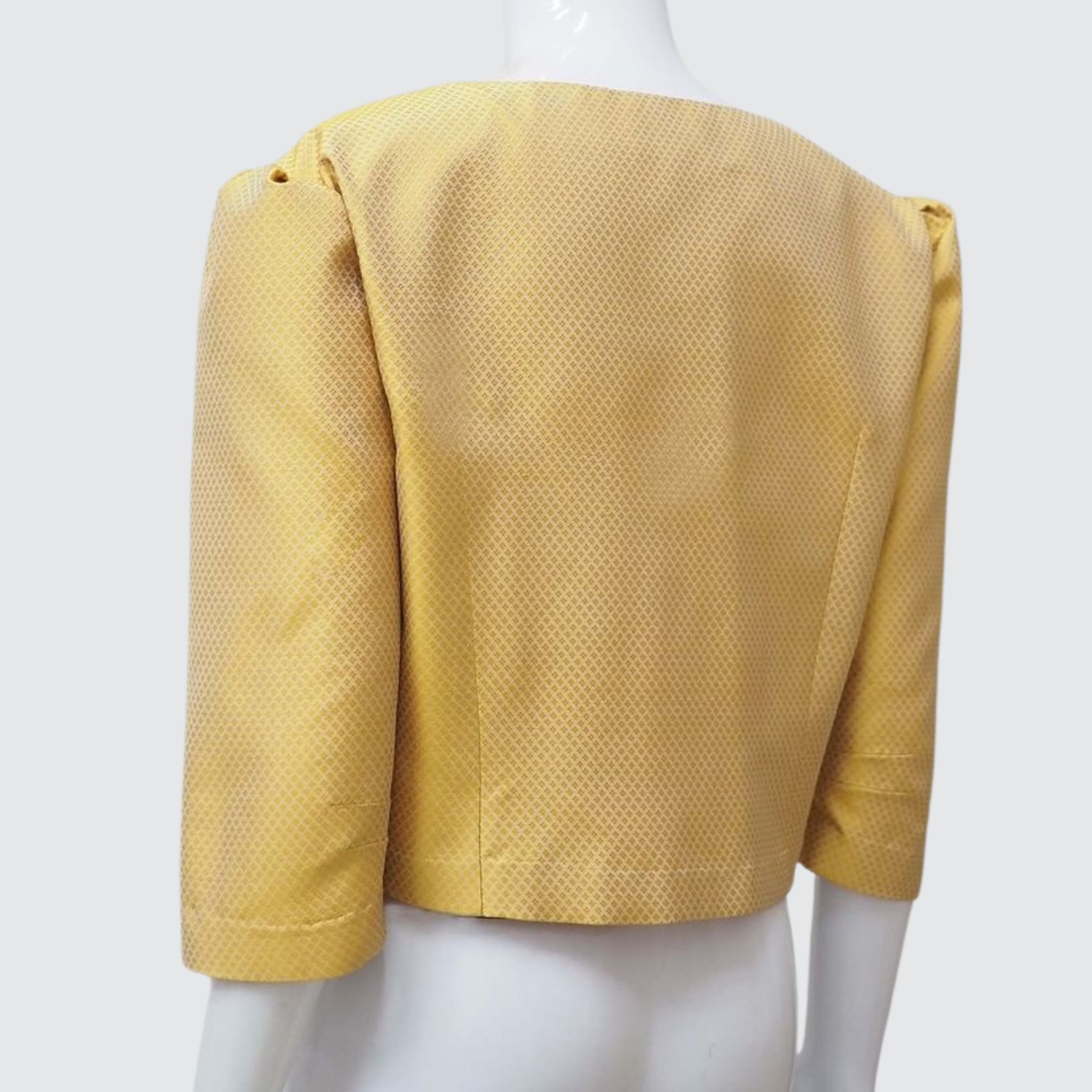 เสื้อผ้าไหมแขนสามส่วน ตัดเย็บจากผ้าไหมยกดอก ลายเม็ดพริกไทย ไหมแท้ 100% | ตัดเย็บตามรูปร่าง | เลือกผ้า ส่งไซส์ได้