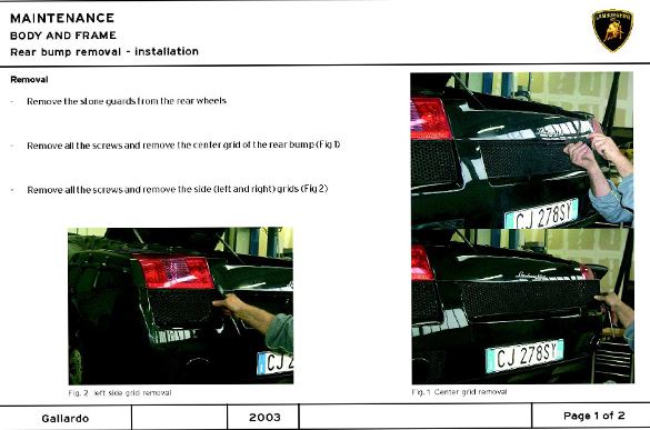 LAMBORGHINI GALLARDO (03-06) คู่มือซ่อมรถยตร์และวงจรไฟฟ้าพาร์ทอะไหล่เครื่องยนต์แลมโบกินี่ การาโด้