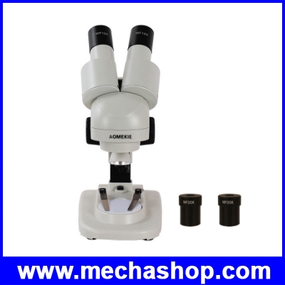 สเตอริโอไมโครสโคป กล้องส่องตรวจสอบงาน ซ่อมแผงวงจร Stereo Microscope Binocular HD Vision 20X+40X LED Illumination