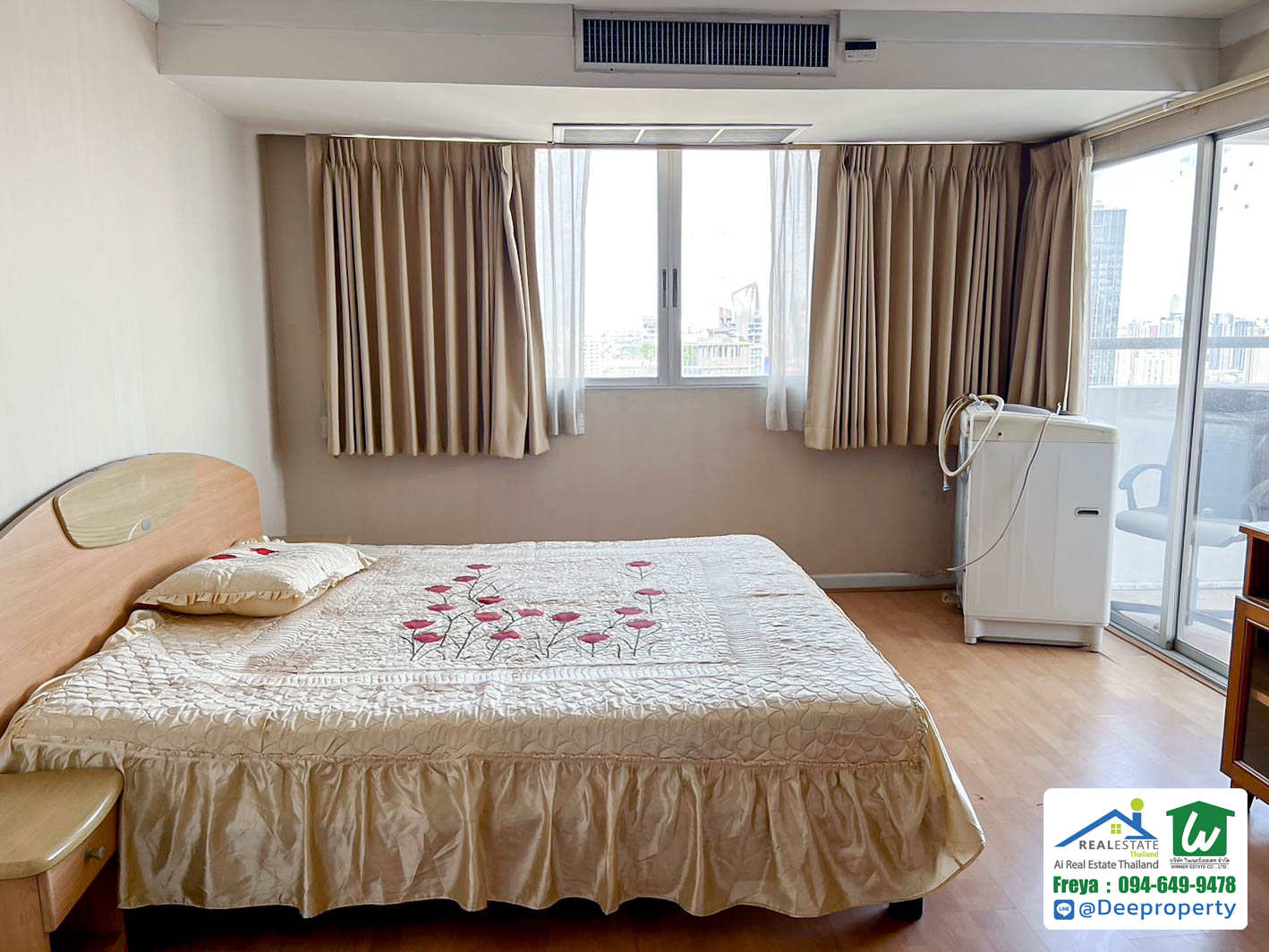 🌆 ให้เช่าคอนโดหรู ใจกลางสุขุมวิท📍Waterford Diamond Condominium ห้องใหญ่ 3 ห้องนอน สุขุมวิท 30/1 ชั้น 38