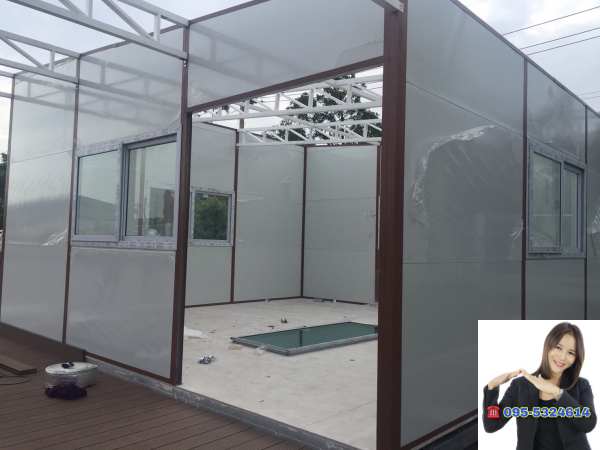 ออฟฟิศสำเร็จรูป บ้านสำเร็จรูป 5.40x10.40เมตร