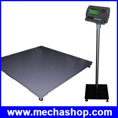 เครื่องชั่งน้ำหนักดิจิตอลแบบวางพื้น 1000kg/100g, 2000kg/200g, 3000kg/500g มีแผ่นเหล็กใต้ Loadcell ป้องกันหนูเข้าไปในแท่น รุ่น A12-FW ยี่ห้อ ZEPPER (จีน)