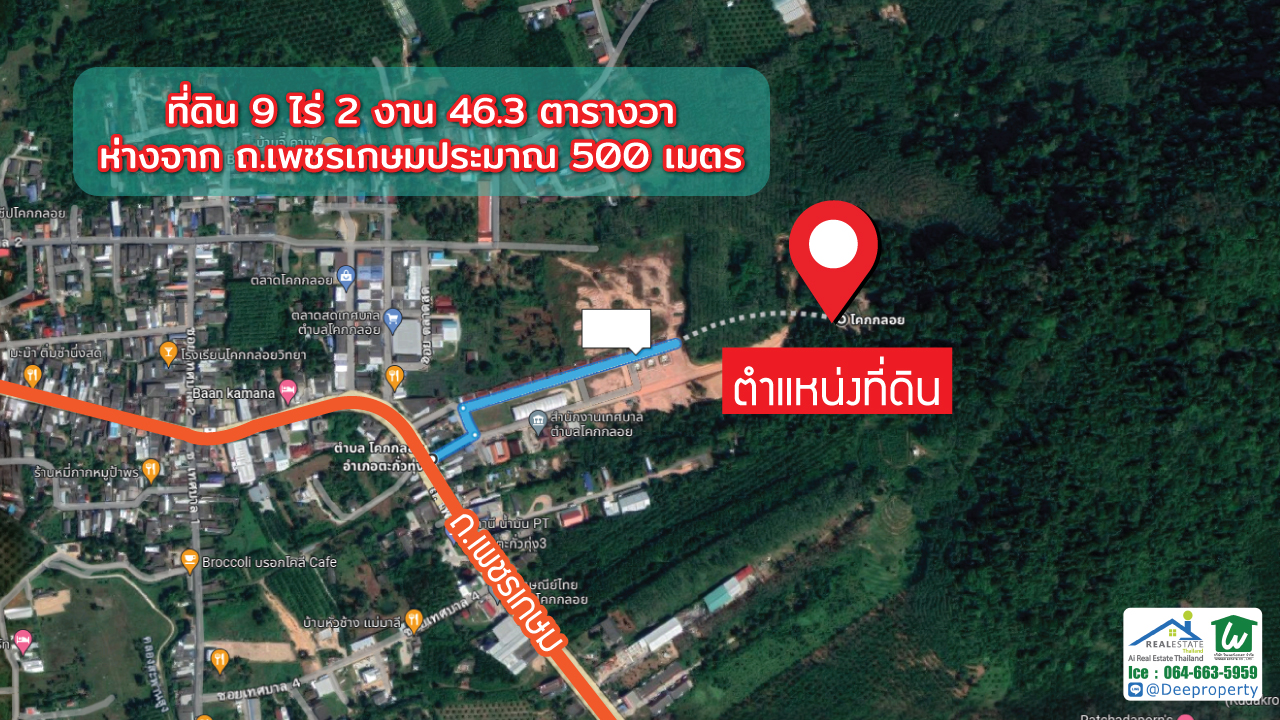 🏡ขายที่ดินพังงาซีวิว Sea View ขนาด 9-2-46.3ไร่ หลังเทศบาลโคกกลอย เข้าออกสะดวก ราคาถูก