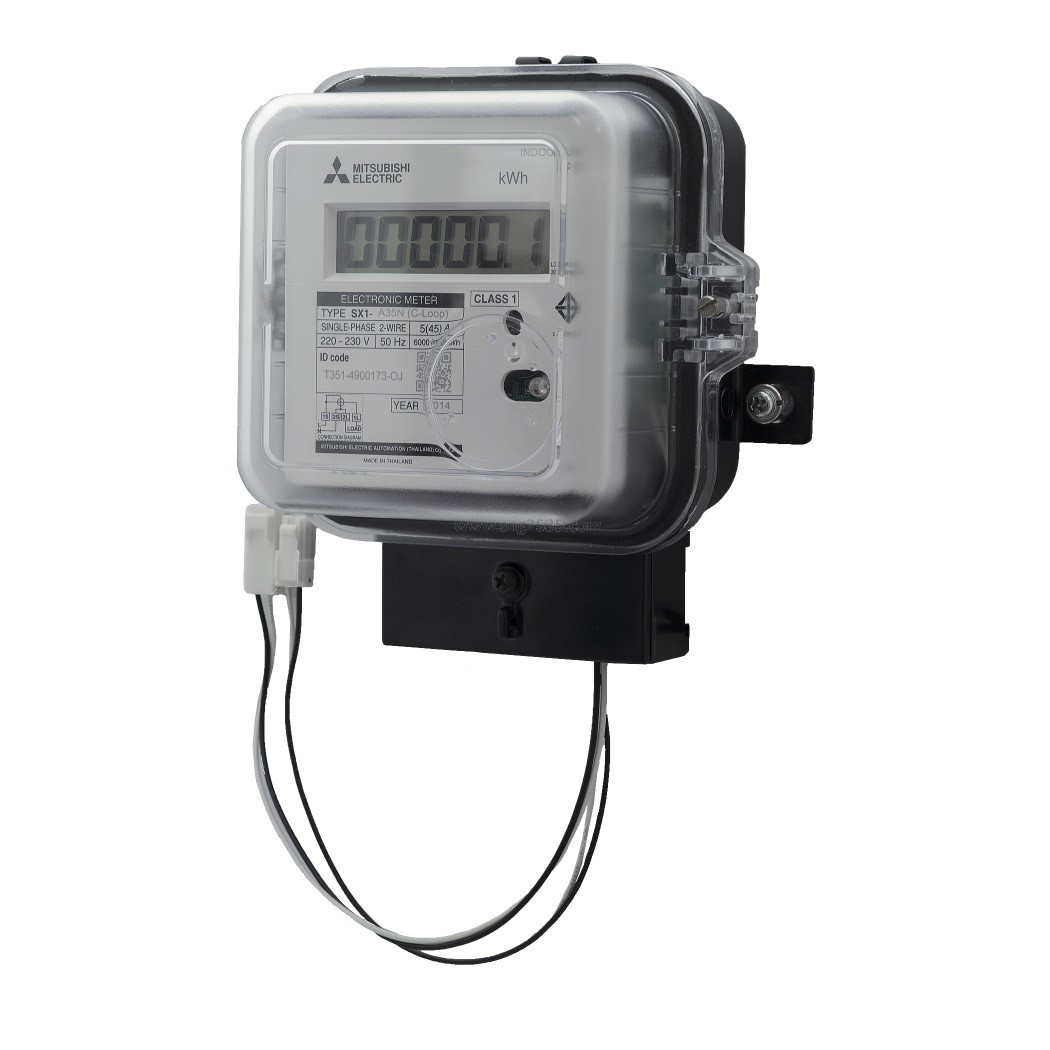 Mitsubishi 45A 2P มิเตอร์ไฟฟ้าดิจิตอล 45 แอมป์ มิตซูบิชิ (ตัว)