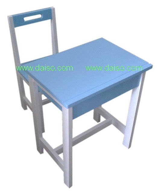 ชุดโต๊ะเก้าอี้นักเรียนระดับประถมไม้ยางพารา โต๊ะเก้าอีนักเรียนไม้ยางพาราพ่นสี_S-150 ประถม