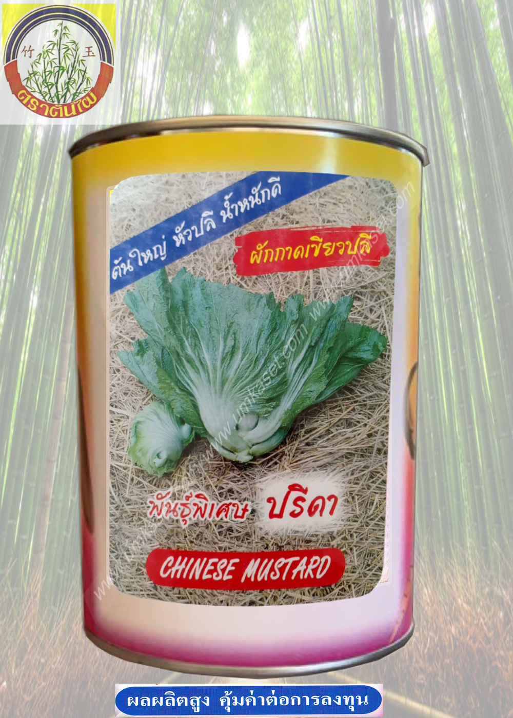 ผักกาดเขียวปลี พันธุ์พิเศษ ปรีดา ตราต้นไผ่
