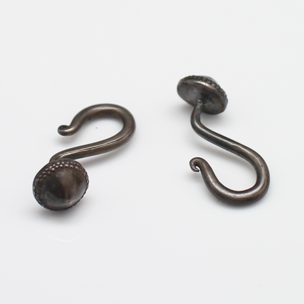 SI0066 ต่างหูเงินโบราณ เงินแท้ 92.5 % นน. 7.3 กรัม