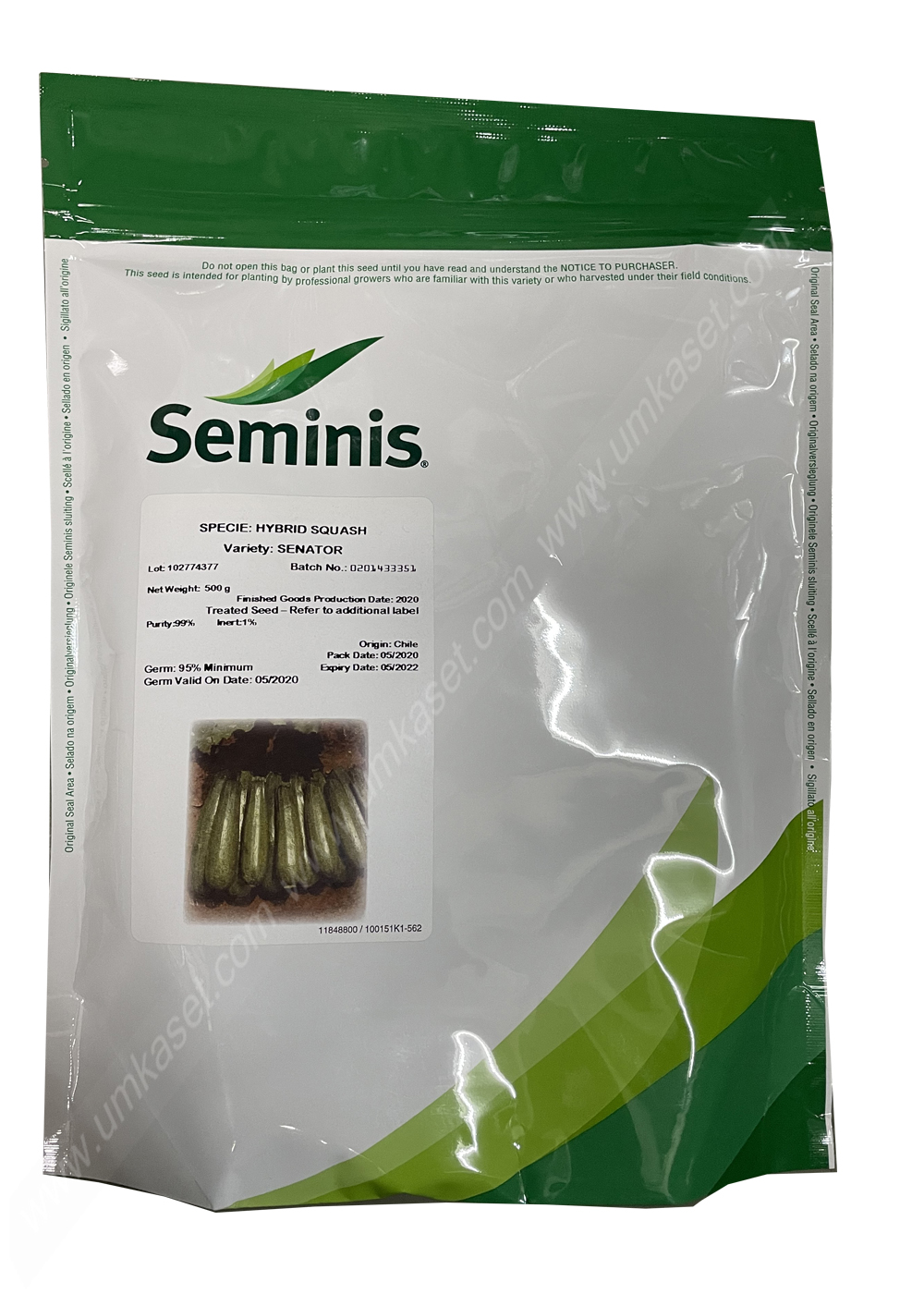 ซูกินี่ ซีเนเตอร์ Seminis 500 กรัม