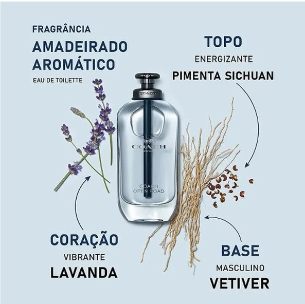 น้ำหอมแท้ Coach Open Road EDT 100ml กล่องซีล