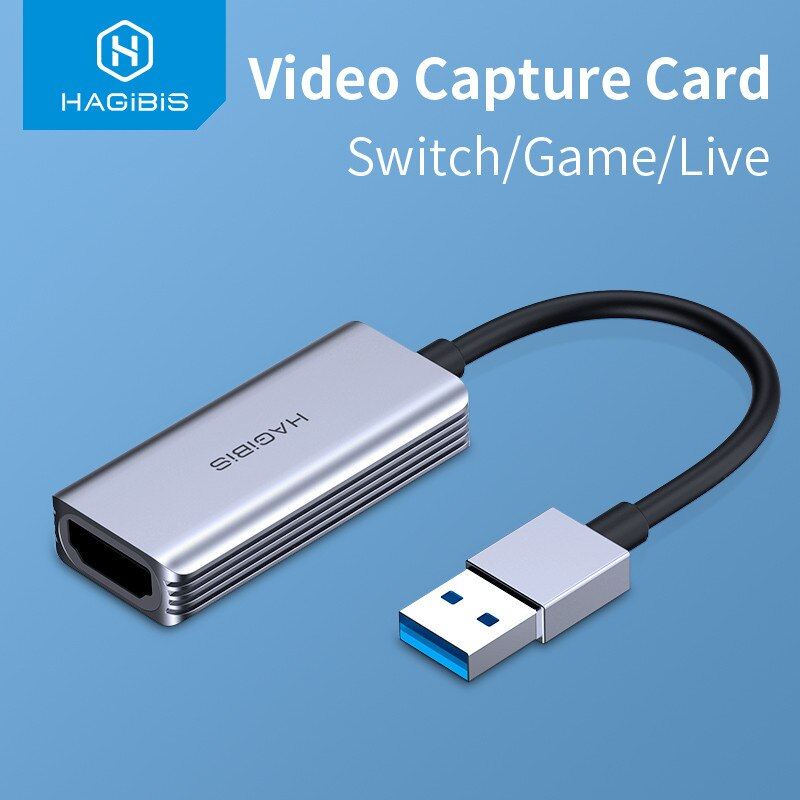 UHC05 Hagibis Video Capture Card USB 3.0 4K HDMI วิดีโอเกม Grabber บันทึกสำหรับ PS4กล้องวิดีโอสวิทช์ Live ออกอากาศกล้อง