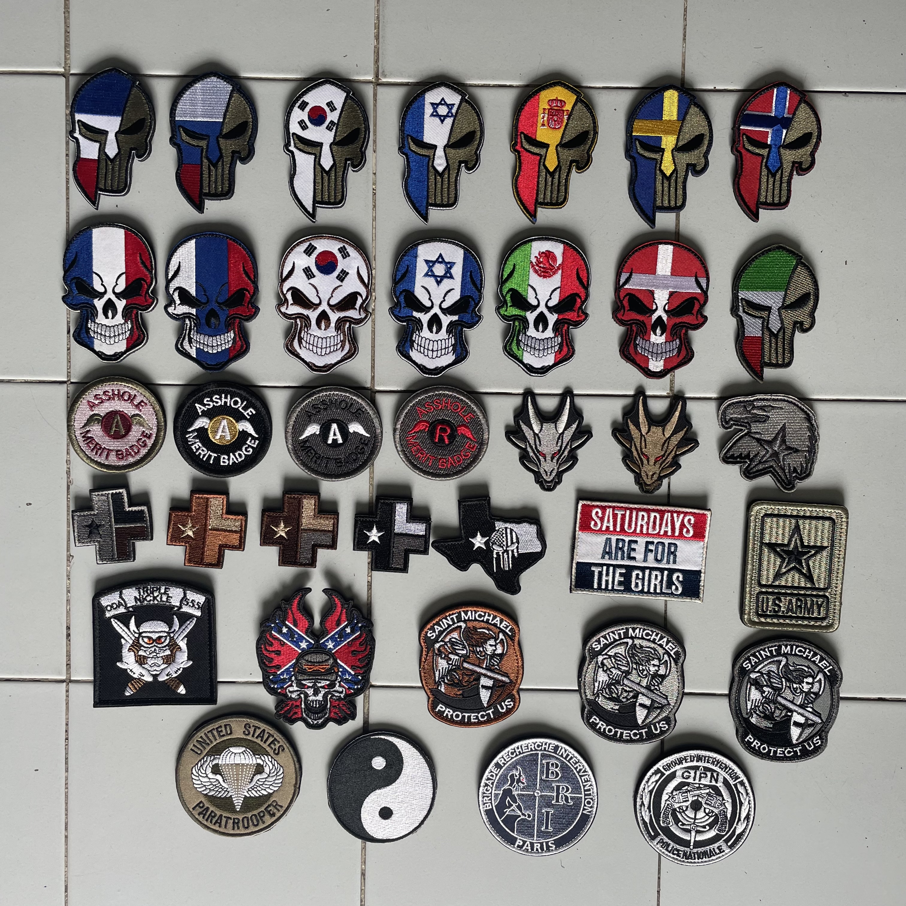 patch อาร์ม แบบปัก กลุ่ม B (มีตีนตุ๊กแกทุกชิ้น)