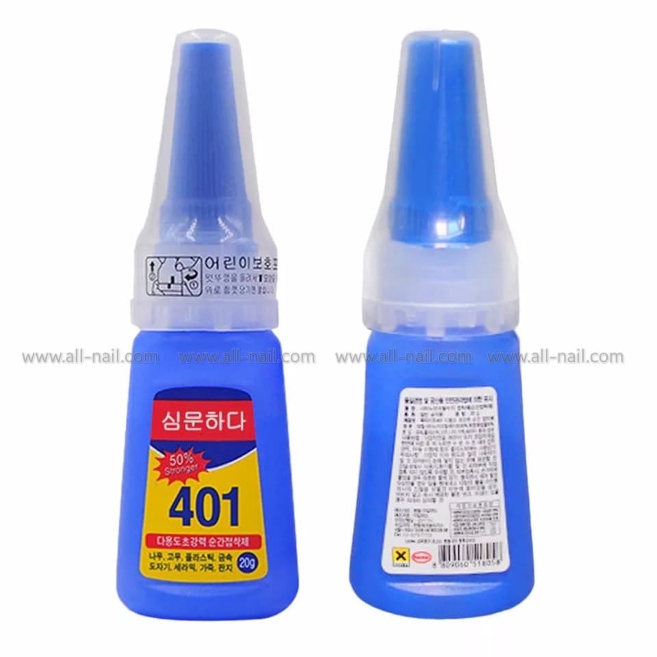 กาวติดเล็บปลอม กาวต่อเล็บแบบหยด 401 (20g.)