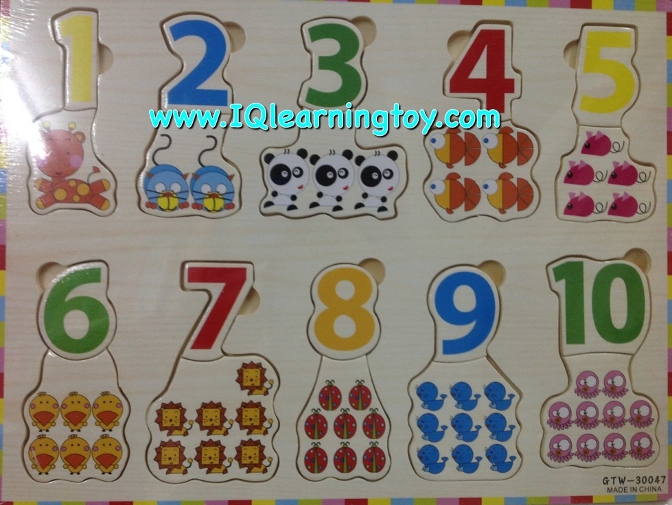 ของเล่นไม้ ภาพตัดต่อชุดจับคู่ สอนเรื่องสัตว์และจำนวนนับ เลข 1-10 ค่ะ สอนเรื่องสัตว์ชนิดต่างๆ เรียนรู้จักสังเกตและจดจำเอกลักษณ์พิเศษของสัตว์ ส่งฟรี