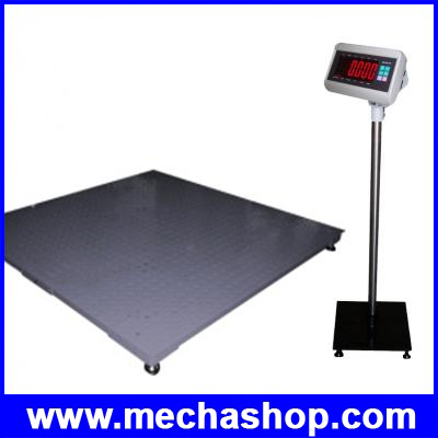 เครื่องชั่งน้ำหนักดิจิตอลแบบวางพื้น 1000kg/100g, 2000kg/200g, 3000kg/500g มีแผ่นเหล็กใต้ Loadcell ป้องกันหนูเข้าไปในแท่น รุ่น T7E-FW ยี่ห้อ ZEPPER (จีน)