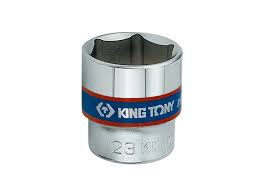 Kingtony 3335M ลูกบ๊อก 6P ขาว 3/8" (3 หุน) ขนาดมิล เบอร์ 6 - 24 มม คิงโทนี่