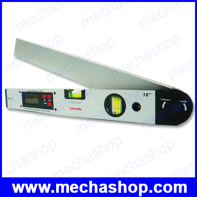 เครื่องมือวัดองศา 0-225 องศา พร้อมระดับน้ำ 2ระดับ ขนาด 16นิ้ว Loctek Digital Angle Finder & Level 16