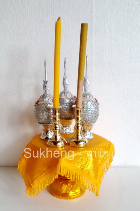 เครื่องทองน้อย สีเงิน ขนาดพุ่มเบอร์ 2