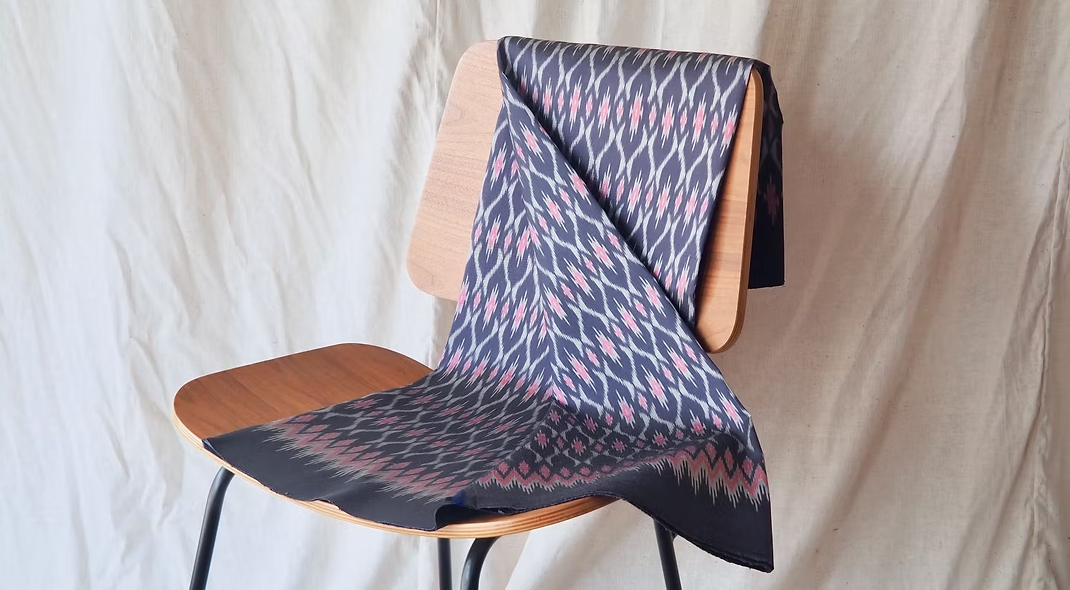 ซิ่น ผ้าไหมมัดหมี่ ไหมแท้ สีเทากะปิม่วง เลือกตามขนาด รหัส CISP-CT-103208