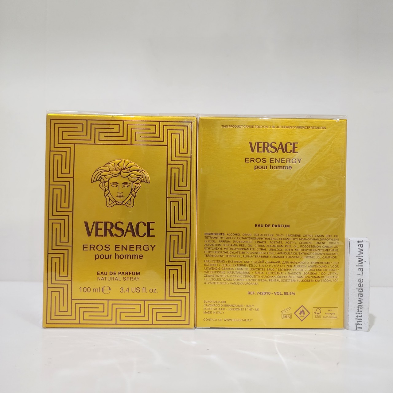 น้ำหอมแท้ Versace Eros Energy EDP 100ml กล่องซีล