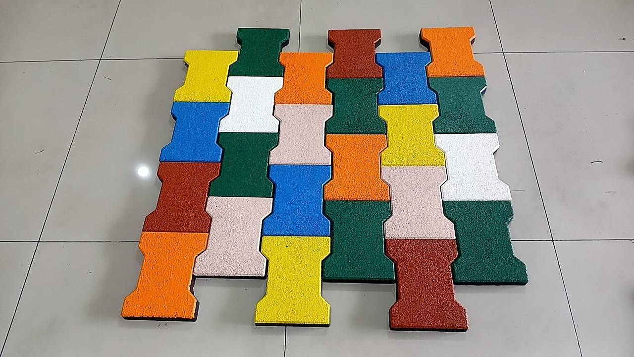 พื้นยางสนามเด็กเล่น EPDM ลายตัวหนอน คุณภาพสูง พร้อมติดตั้งทั่วไทย