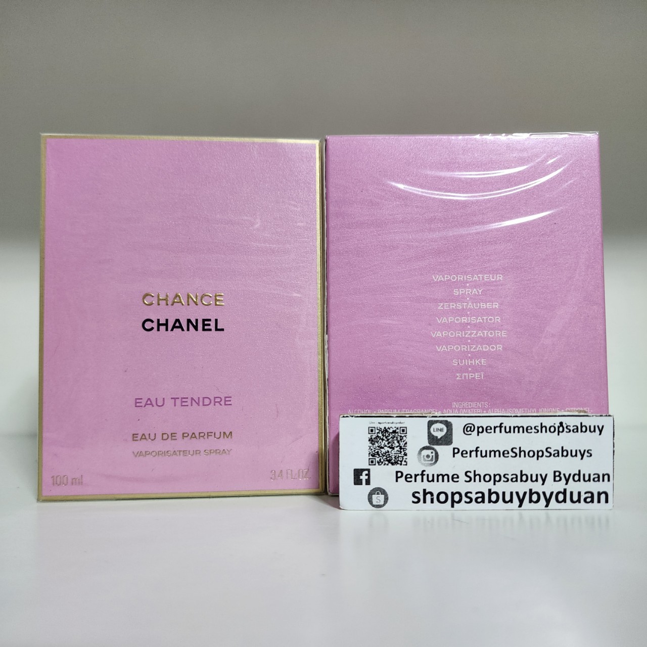 น้ำหอม Chanel Chance Eau Tendre Eau de Perfume ขนาด100ml กล่องซีล
