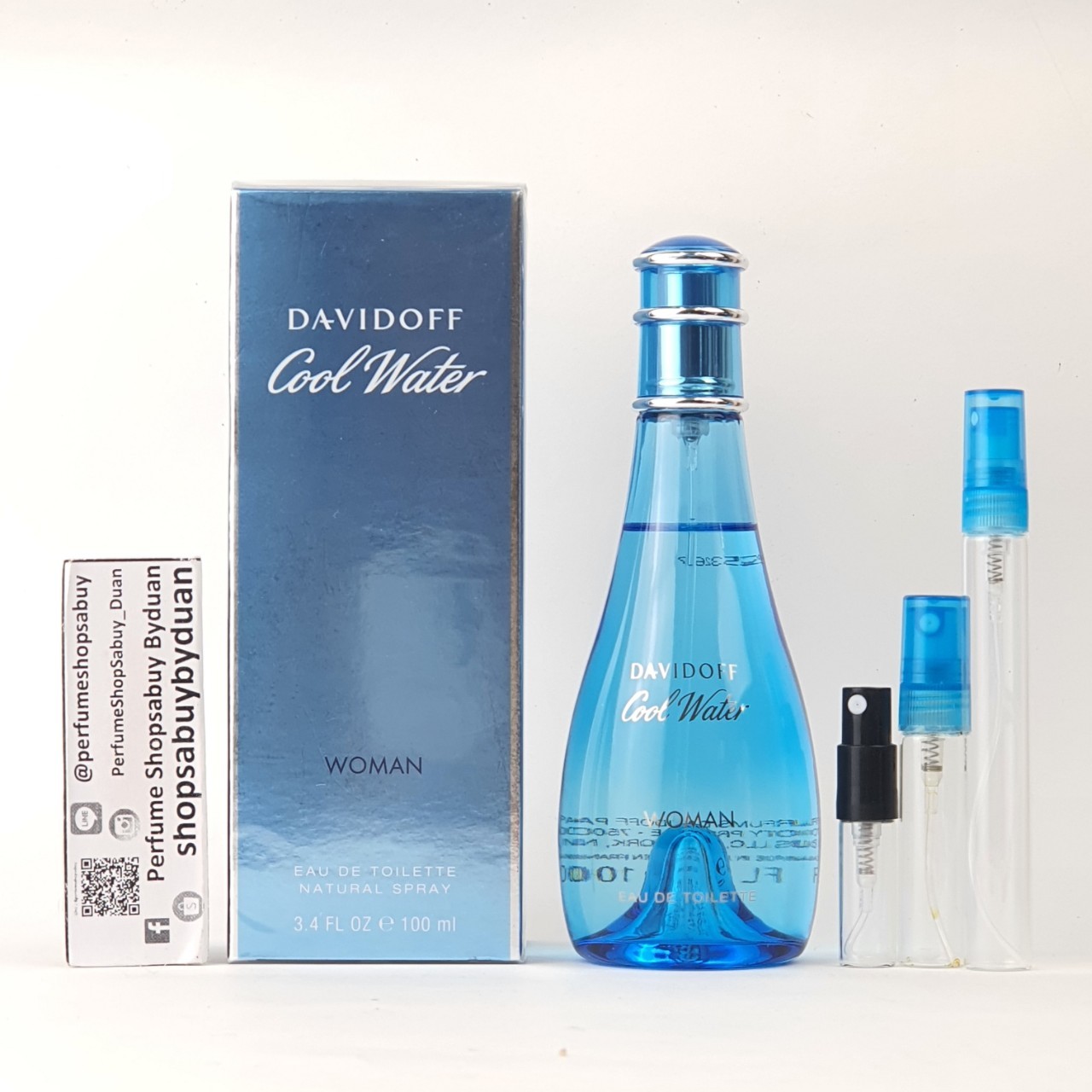 น้ำหอมแท้แบ่งขาย Davidoff Cool Water EDT for Women💕Travel Size แบบทดลอง