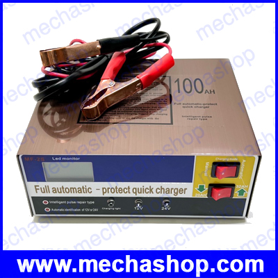 เครื่องชาร์ทประจุและฟื้นฟูแบตเตอรี่ 220V Full Automatic Electric Car Battery Charger Intelligent Pulse Repair Type Battery Charger 12V/24V 6-200AH