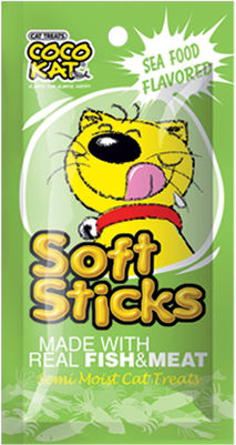 ขนมแมว CocoKat ซอท์ฟสติ๊ก รสซีฟู้ด ขนาด 50 กรัม