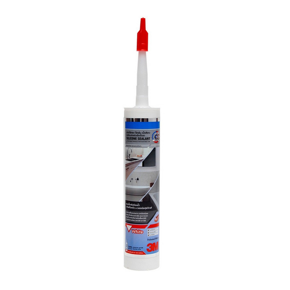 3M กาวซิลิโคน ไร้กรด-กลิ่น สีขาว 300 มล 3เอ็ม
