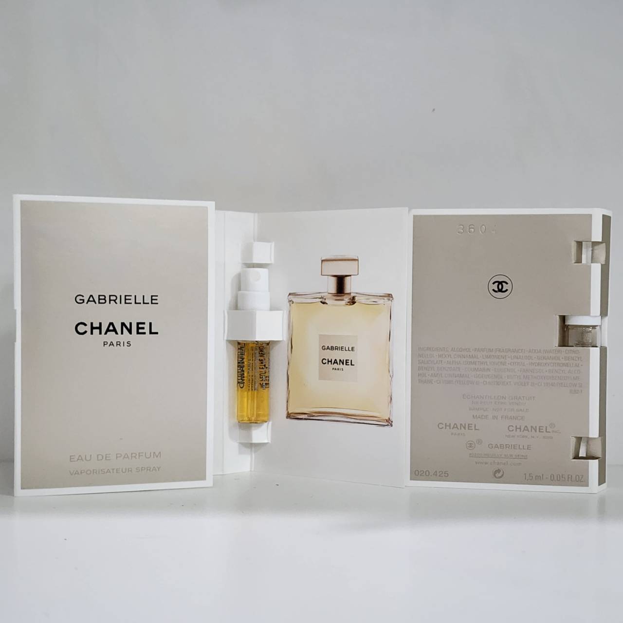 น้ำหอมไวออลหลอดทดลอง Chanel Gabrielle EDP 1.5ml Spray Sample Vial ขนาดทดลองแบบ VIAL