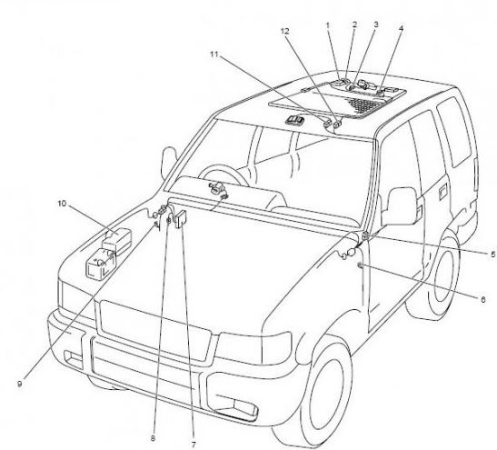 CD WIRING DIAGRAM ISUZU TROOPER 1998-2002 6VE1 , 6VD1 , X22SE , Y22SE , 4JG2 (EN)
