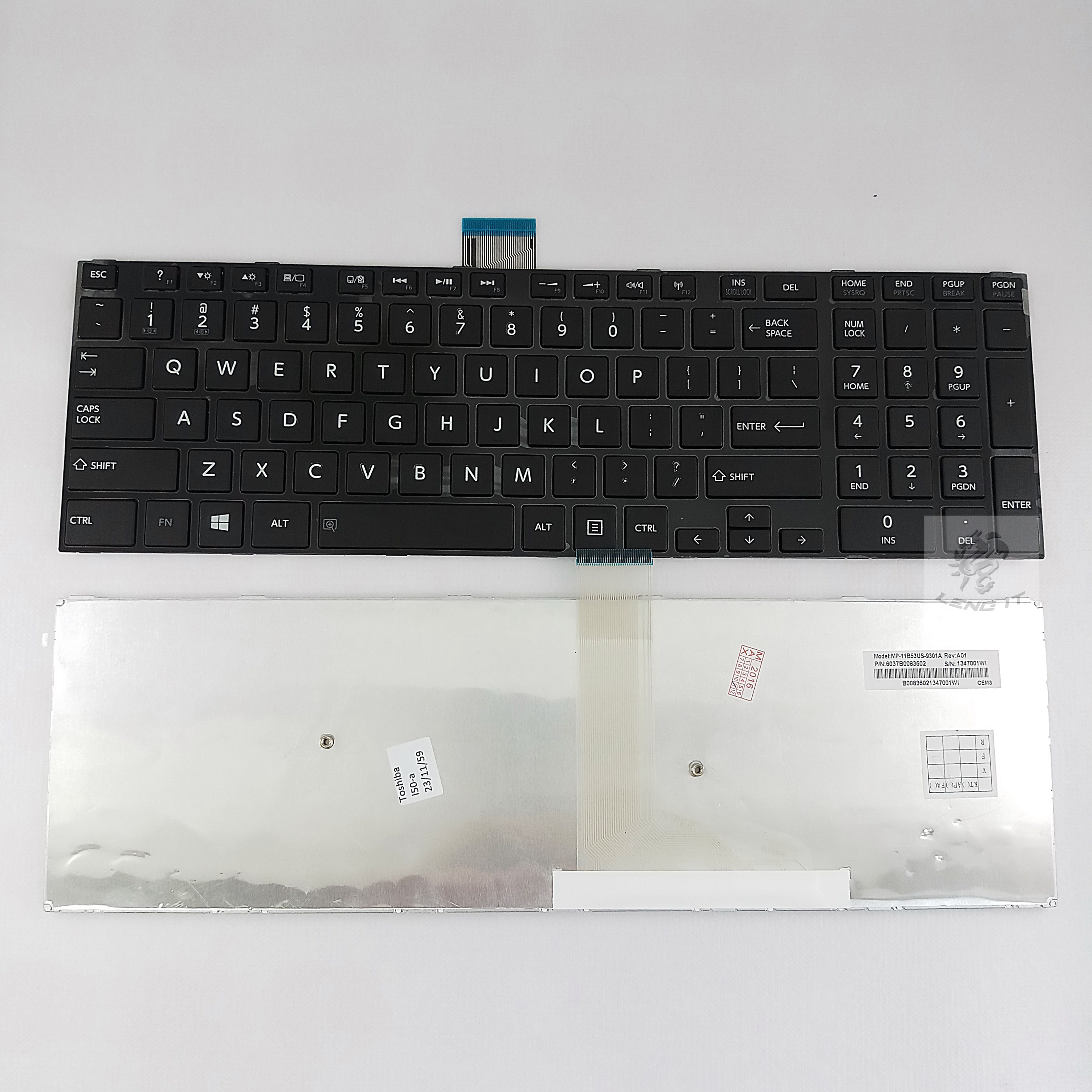 KEYBOARD TOSHIBA L50-A สีดำ