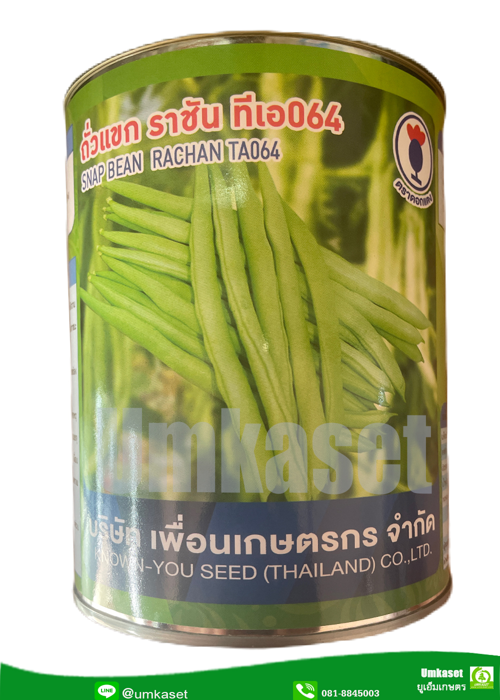เมล็ดพันธุ์ ถั่วแขกลูกผสมF1 ราชัน TA064 (500กรัม)