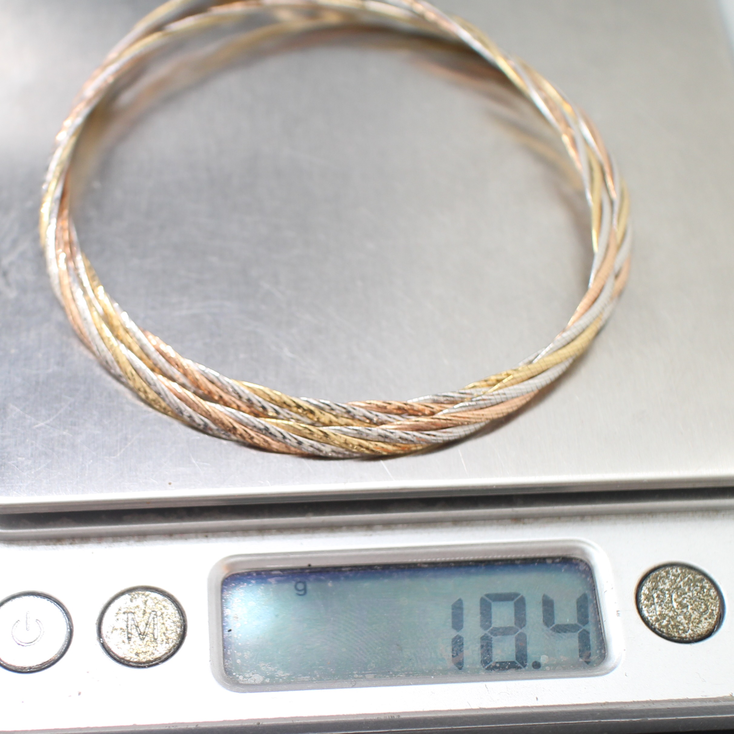 NL25144 สร้อยคอโช้คลายเปีย ทองแท้ 18k สามกษัตริย์ นน. 18.4 กรัม ยาว 17 นิ้ว