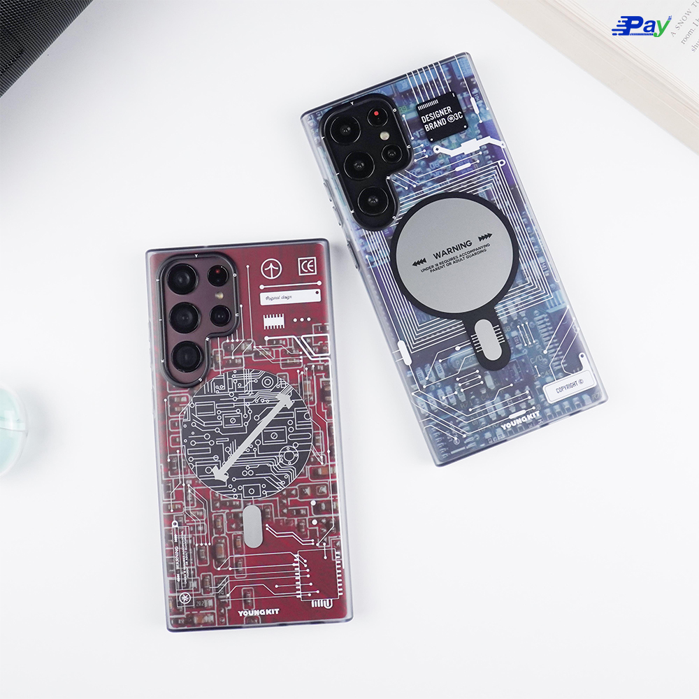 เคสโทรศัพท์ Samsung Youngkit แบบด้าน เคสชาร์จไร้สาย สำหรับ SS S23 Ultra