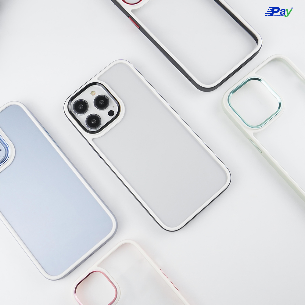 เคสโทรศัพท์ iPhone Stuff เคสใส ขอบสี หลังแข็ง ขอบนิ่มTPU สำหรับ 14ProMax/13/11