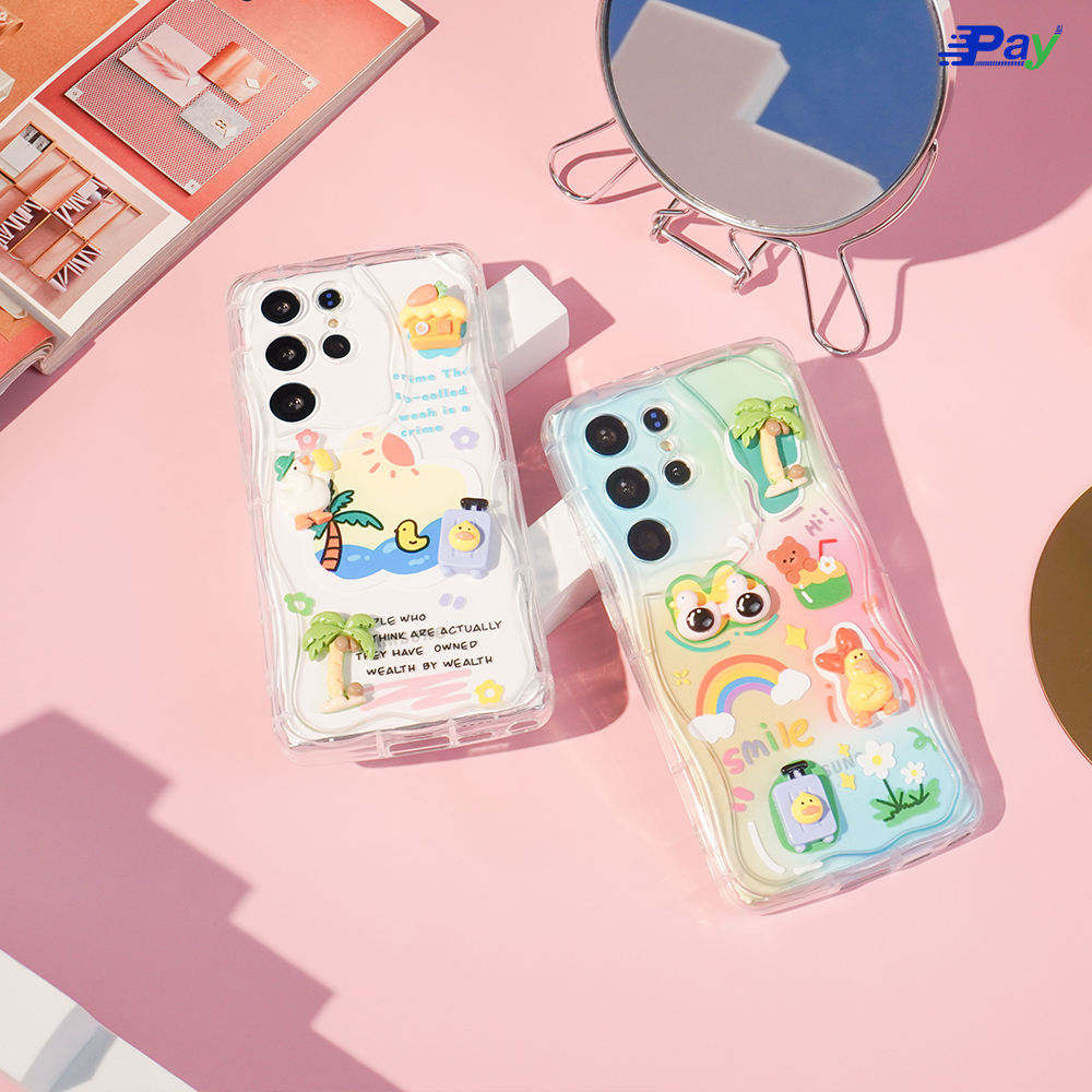 เคสโทรศัพท์ Samsung City Dog ปั้มนูน 3D ลายการ์ตูน สำหรับ SS S23 Ultra/A54/A53/A52/A52s/A14