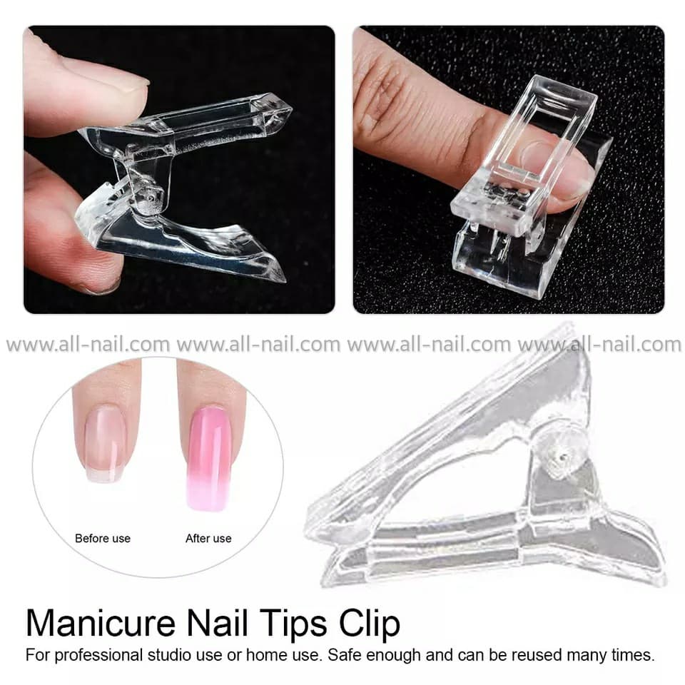 ที่หนีบเล็บ ตัวหนีบเล็บโพลี่เจล poly gel