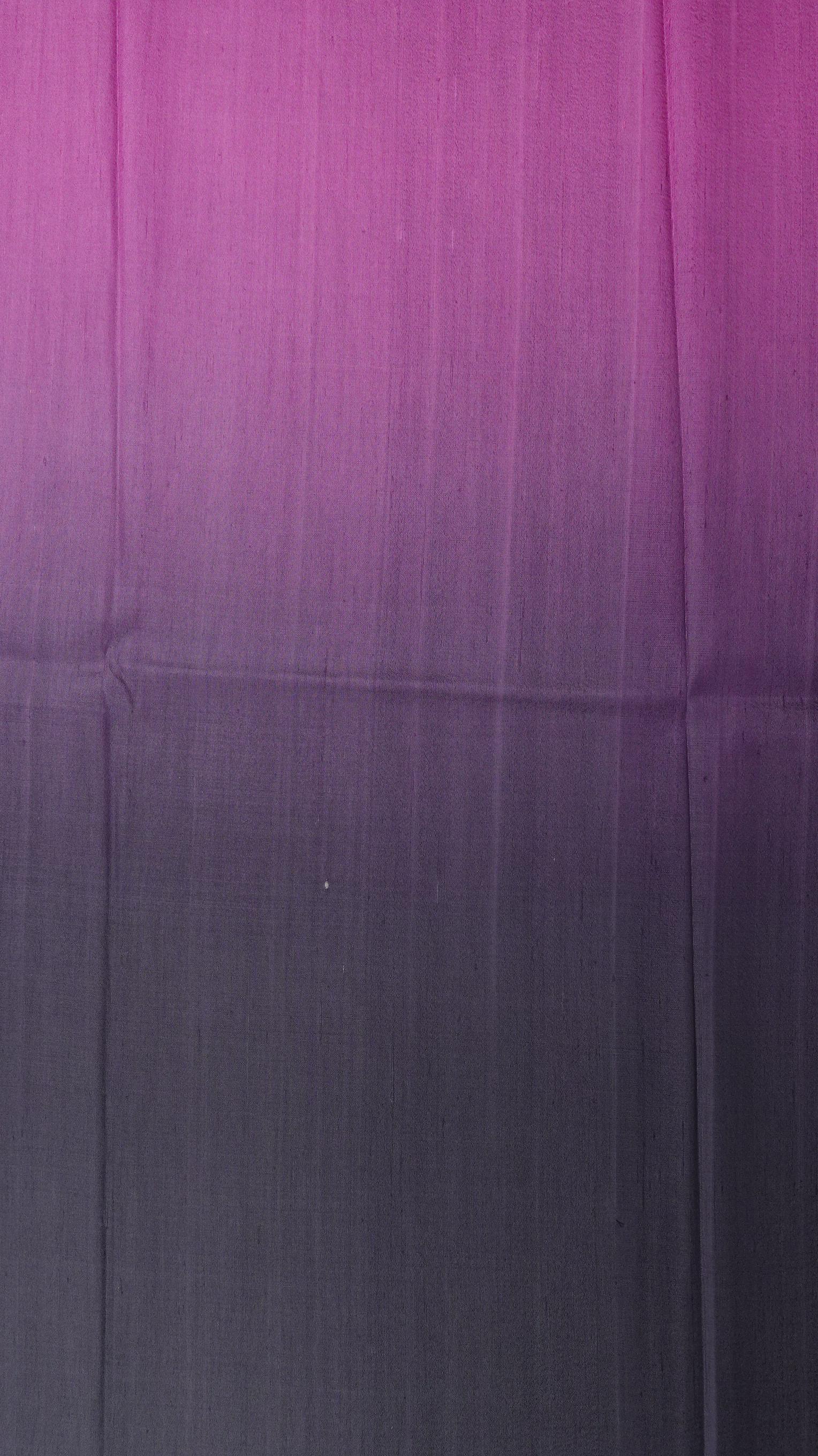 ผ้าไหมย้อมสไลด์สี ไหมบ้านทอมือ 2ตะกอ สีชมพูม่วง-สีม่วงเข้ม เลือกขนาด รหัส BT-TT-022468520